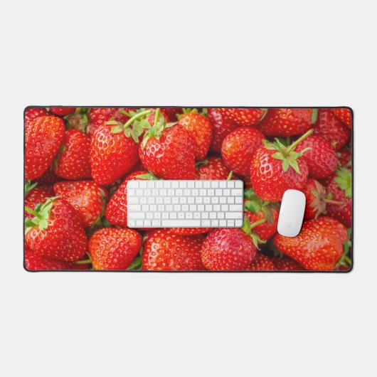 Erdbeeren Schreibtischunterlage (Tastatur & Maus)