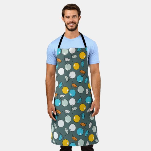 Erdbeeren Schürze (Getragen)