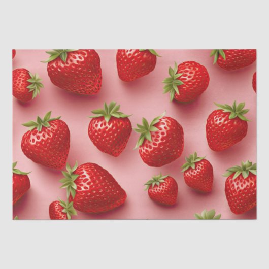 Erdbeeren Seidenpapier (Vorderseite)