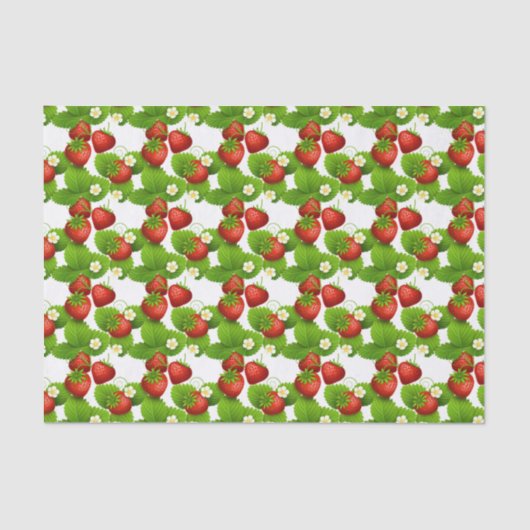 Erdbeeren Seidenpapier (Vorderseite)