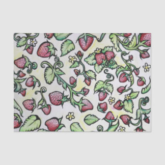 Erdbeeren Seidenpapier