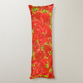 Erdbeeren Seitenschläferkissen (Rückseite (Vertikal))