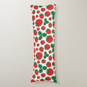 Erdbeeren Seitenschläferkissen (Vorderseite Vertikal)