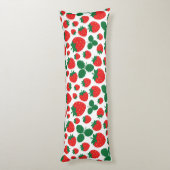 Erdbeeren Seitenschläferkissen (Rückseite (Vertikal))