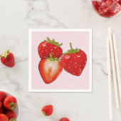 Erdbeeren Serviette (Beispiel)