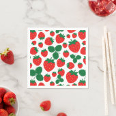 Erdbeeren Serviette (Beispiel)