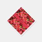 Erdbeeren Serviette (Ecke)
