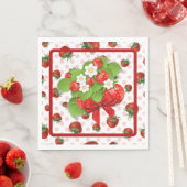 Erdbeeren  serviette (Beispiel)