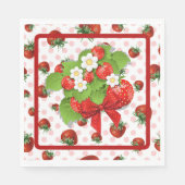 Erdbeeren  serviette (Vorderseite)
