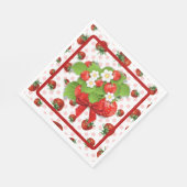 Erdbeeren  serviette (Ecke)