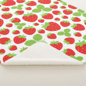 Erdbeeren Sherpa Blanket Sherpadecke (3/4)