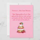 Erdbeeren Shortcake Cake Dessert Erdbeeren Einladung (Rückseite)