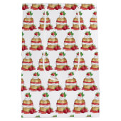 Erdbeeren Shortcake Cake Dessert Erdbeeren Mittlere Geschenktüte (Rückseite)