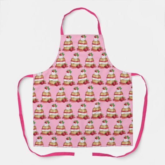 Erdbeeren Shortcake Cake Dessert Erdbeeren Schürze (Vorderseite)