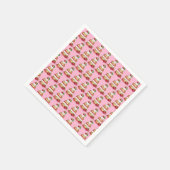 Erdbeeren Shortcake Cake Dessert Erdbeeren Serviette (Ecke)