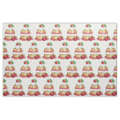 Erdbeeren Shortcake Cake Dessert Erdbeeren Stoff (Fat Quarter (45,7 x 55,9 cm))
