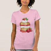 Erdbeeren Shortcake Cake Dessert Erdbeeren T-Shirt (Vorderseite)