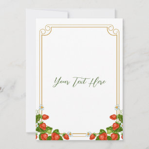 Erdbeeren-Shortcake-Einladung 12x18" Einladung