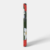 Erdbeeren: Sommerfrucht Musterdesign. iPhone Hülle (Linke Seite)
