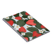 Erdbeeren: Sommerfrucht Musterdesign. Notizblock (Rechte Seite)