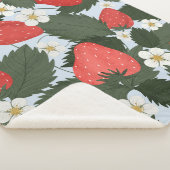 Erdbeeren: Sommerfrucht Musterdesign. Sherpadecke (3/4)