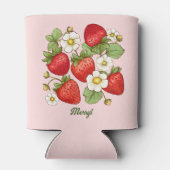 Erdbeeren Sommerfrüchte, kundenspezifische Bezeich Dosenkühler (Rückseite)