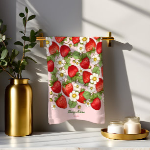 Erdbeeren Sommerfrüchte, kundenspezifische Bezeich Geschirrtuch