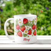 Erdbeeren Sommerfrüchte, kundenspezifische Bezeich Kaffeetasse