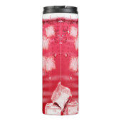 Erdbeeren Sommergetränk mit Eiskuben Thermosbecher (Rückseite)