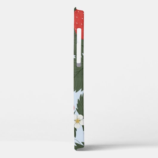 Erdbeeren: Sommerkulturdesign. Case-Mate iPhone Hülle (Rückseite / Links)