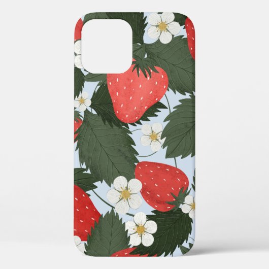 Erdbeeren: Sommerkulturdesign. Case-Mate iPhone Hülle (Rückseite)
