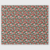 Erdbeeren: Sommerkulturdesign. Geschenkpapier (Flach)