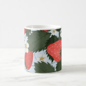 Erdbeeren: Sommerkulturdesign. Kaffeetasse (Mittel)