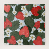 Erdbeeren: Sommerkulturdesign. Puzzle (Horizontal)
