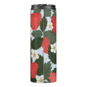 Erdbeeren: Sommerkulturdesign. Thermosbecher (Rückseite)