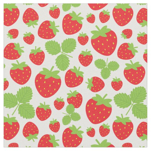 Erdbeeren Stoff (Nahaufnahme)
