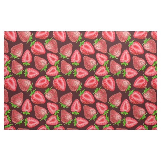 Erdbeeren Stoff (Fat Quarter (45,7 x 55,9 cm))