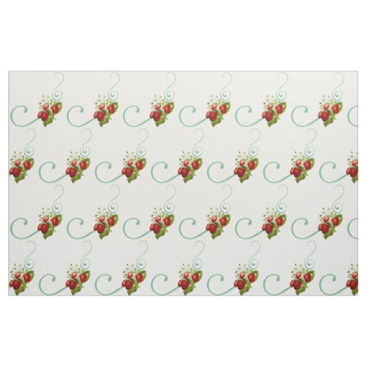 Erdbeeren Stoff (Fat Quarter (45,7 x 55,9 cm))