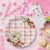 Erdbeeren Süße Baby Shower Pappteller (Party)