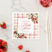 Erdbeeren Süße Baby Shower Serviette (Beispiel)