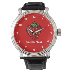 Erdbeeren-Symbol Wrist Watch Armbanduhr