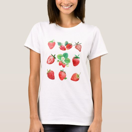 Erdbeeren T-Shirt (Vorderseite)