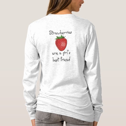 Erdbeeren - T - Shirt von Frauen (Rückseite)