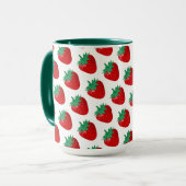 Erdbeeren Tasse (Vorderseite Links)