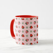 Erdbeeren Tasse (Vorderseite Links)