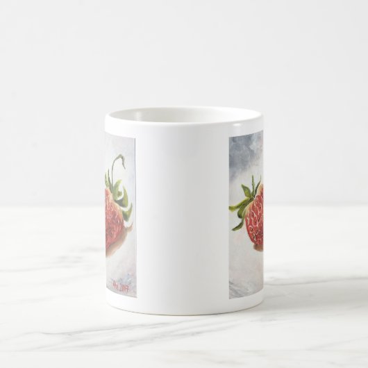 Erdbeeren-Tasse Kaffeetasse (Mittel)