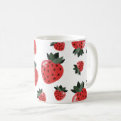 Erdbeeren-Tasse Kaffeetasse (VorderseiteRechts)