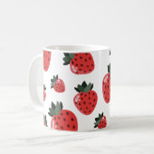 Erdbeeren-Tasse Kaffeetasse (Vorderseite Links)