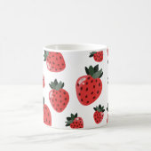 Erdbeeren-Tasse Kaffeetasse (Mittel)