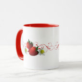 Erdbeeren-Tasse Tasse (Vorderseite Links)